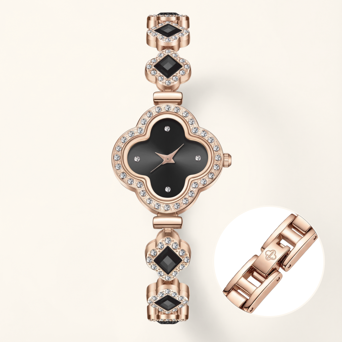 La montre chance diamantée